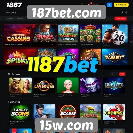 Opções de jogos disponíveis no 187bet